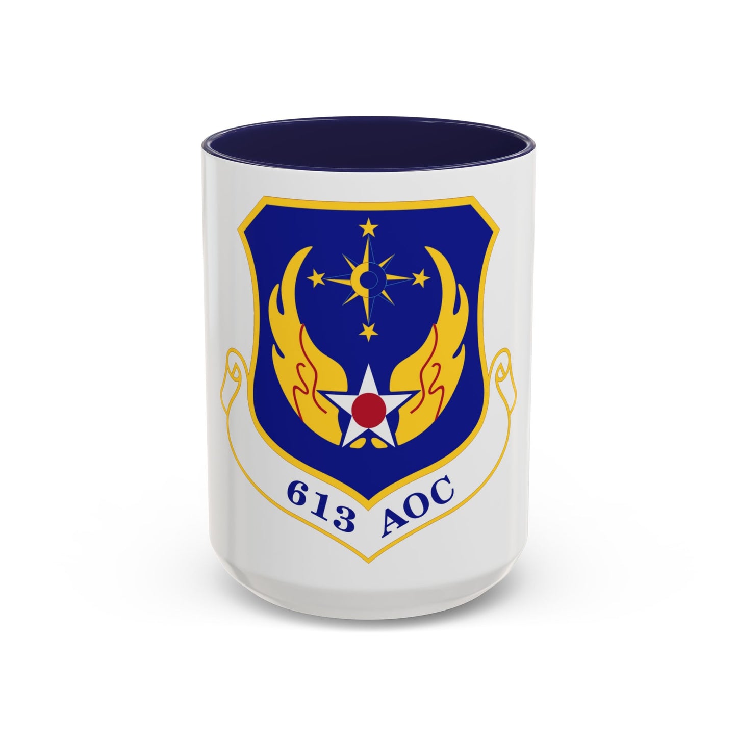 613 Air Operations Center PACAF (U.S. Air Force) Accent Coffee Mug