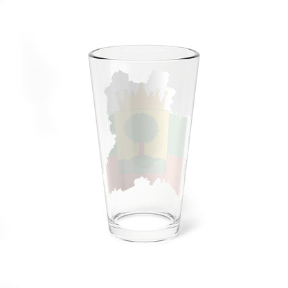 Flag-map of Lipetsk Oblast 2003 (Russia) Pint Glass 16oz