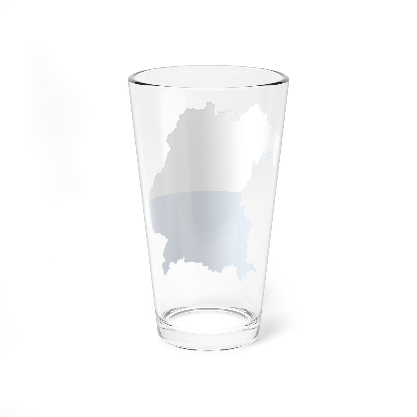 Flag map of Bavaria striped (Germany) Pint Glass 16oz