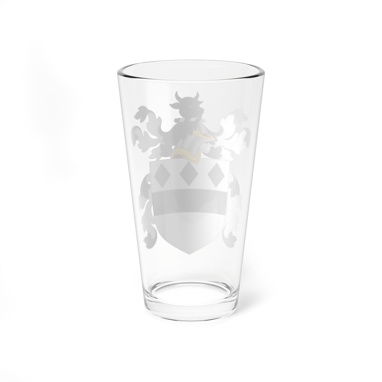 Coat of Arms of Walter Aston (United States) (Coat of Arms) Pint Glass 16oz