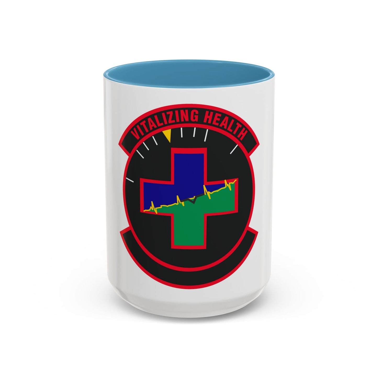 628 Healthcare Operations Squadron AMC (U.S. Air Force) Accent Coffee Mug