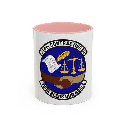 314th Contracting Squadron (U.S. Air Force) Accent Coffee Mug