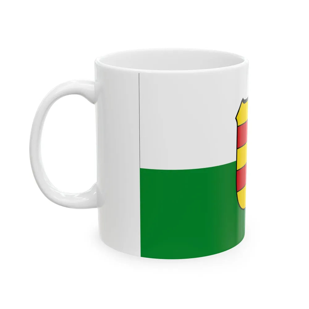 Flag of Wesermarsch Germany - White Coffee Mug-Go Mug Yourself