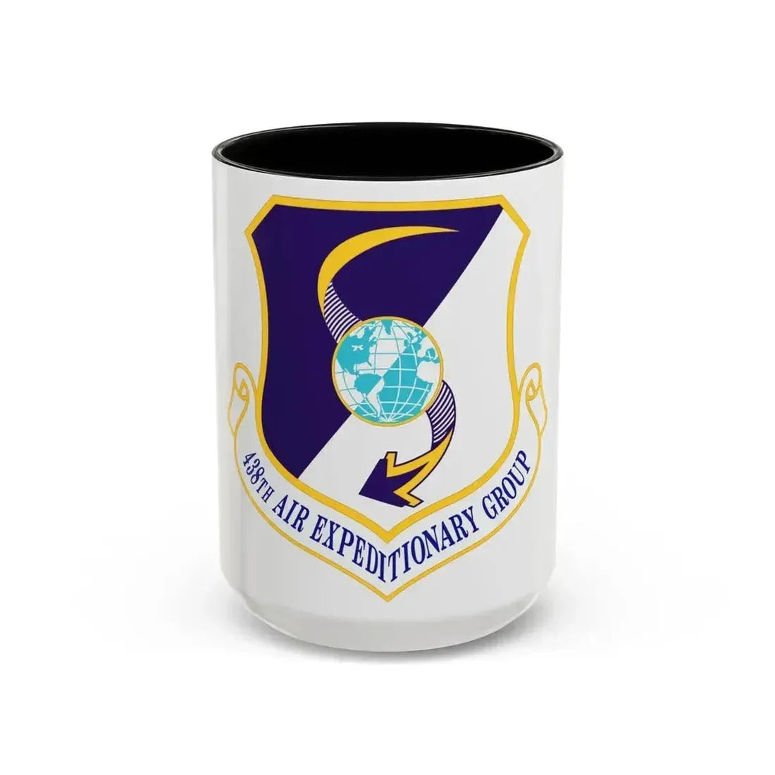 438th Air Expeditionary Group (U.S. Air Force) Accent Coffee Mug 15oz Black - Go Mug Yourself