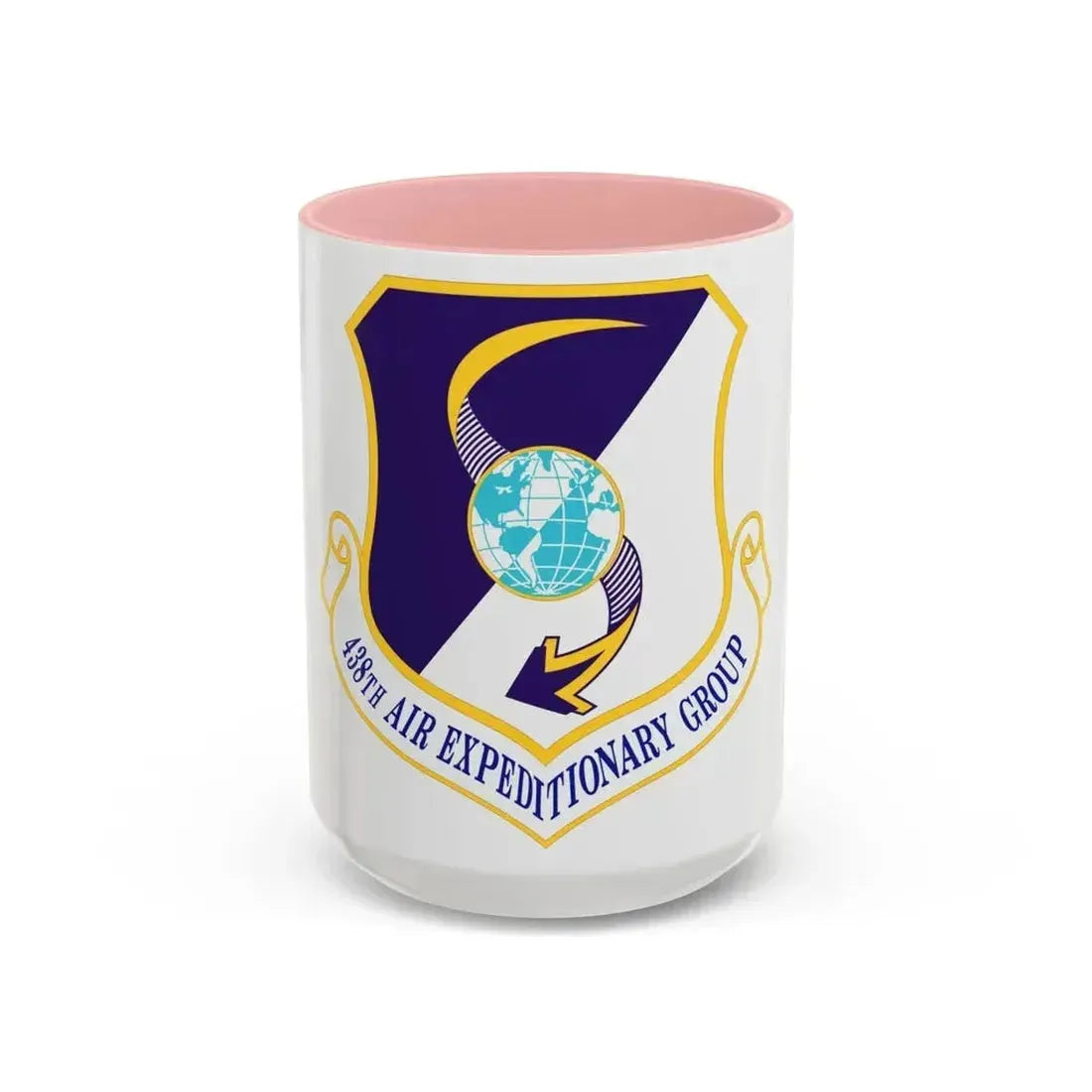 438th Air Expeditionary Group (U.S. Air Force) Accent Coffee Mug 15oz Pink - Go Mug Yourself