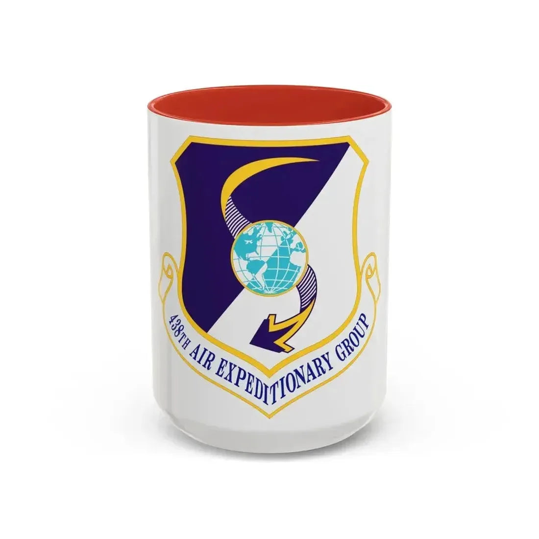 438th Air Expeditionary Group (U.S. Air Force) Accent Coffee Mug 15oz Red - Go Mug Yourself