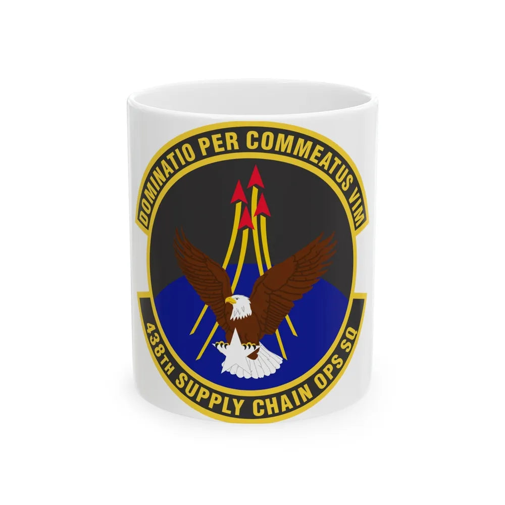 438th Supply Chain Operations Squadron (U.S. Air Force) White Coffee Mug-11oz-Go Mug Yourself