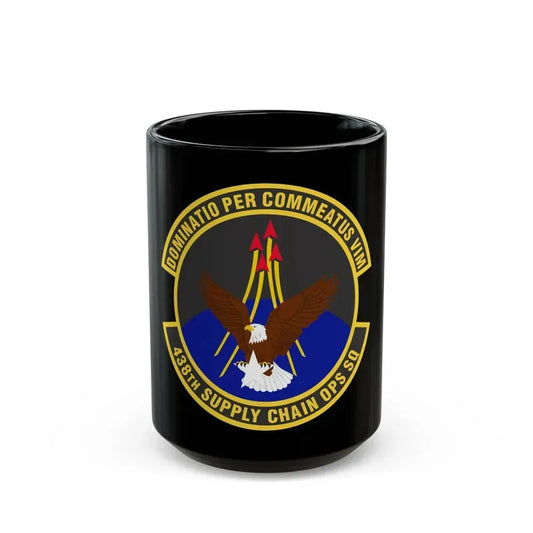 438th Supply Chain Operations Squadron (U.S. Air Force) Black Coffee Mug 15oz - Go Mug Yourself