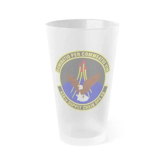 438th Supply Chain Operations Squadron (U.S. Air Force) Frosted Pint Glass 16oz 16oz Frosted - Go Mug Yourself