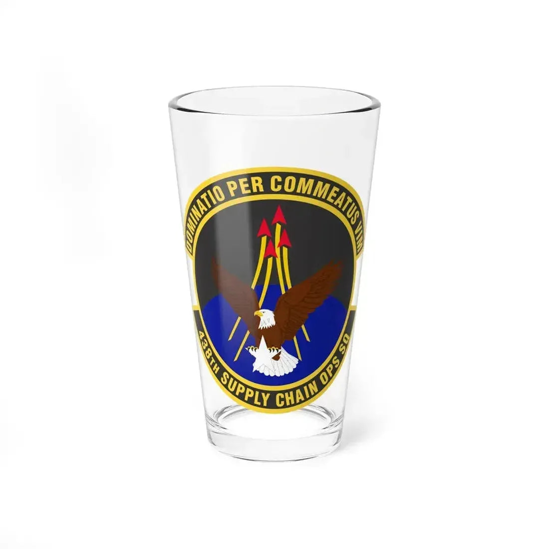 438th Supply Chain Operations Squadron (U.S. Air Force) Pint Glass 16oz 16oz - Go Mug Yourself