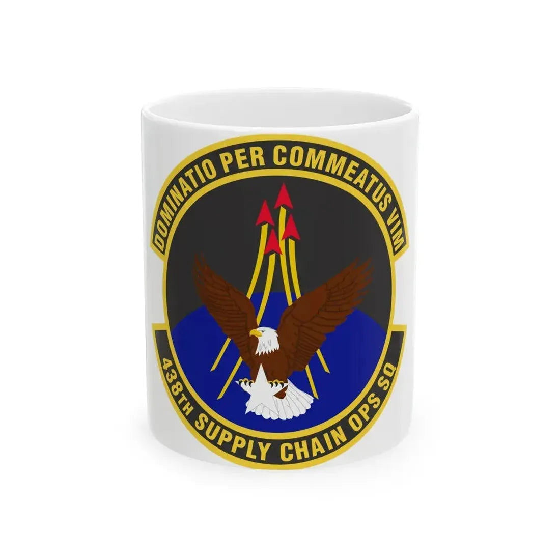 438th Supply Chain Operations Squadron (U.S. Air Force) White Coffee Mug 11oz - Go Mug Yourself