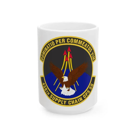 438th Supply Chain Operations Squadron (U.S. Air Force) White Coffee Mug 15oz - Go Mug Yourself