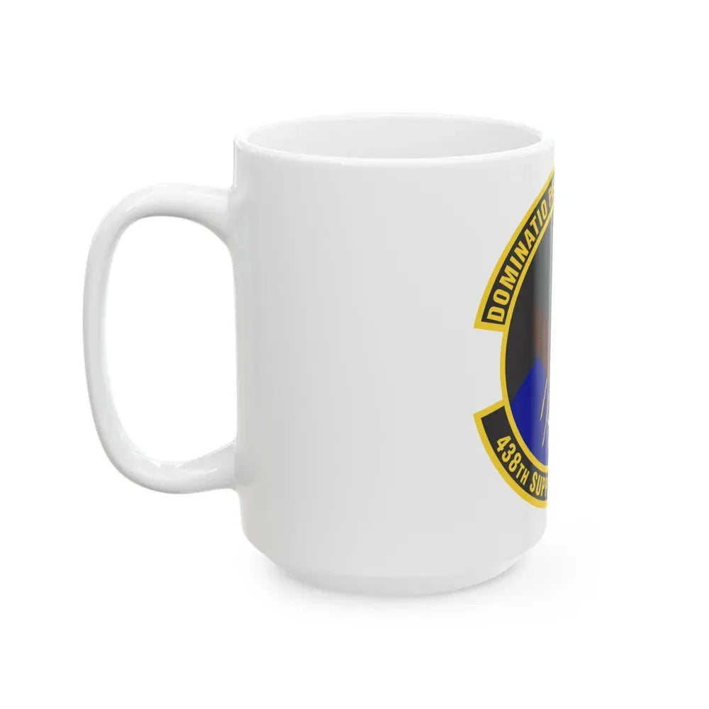 438th Supply Chain Operations Squadron (U.S. Air Force) White Coffee Mug - Go Mug Yourself