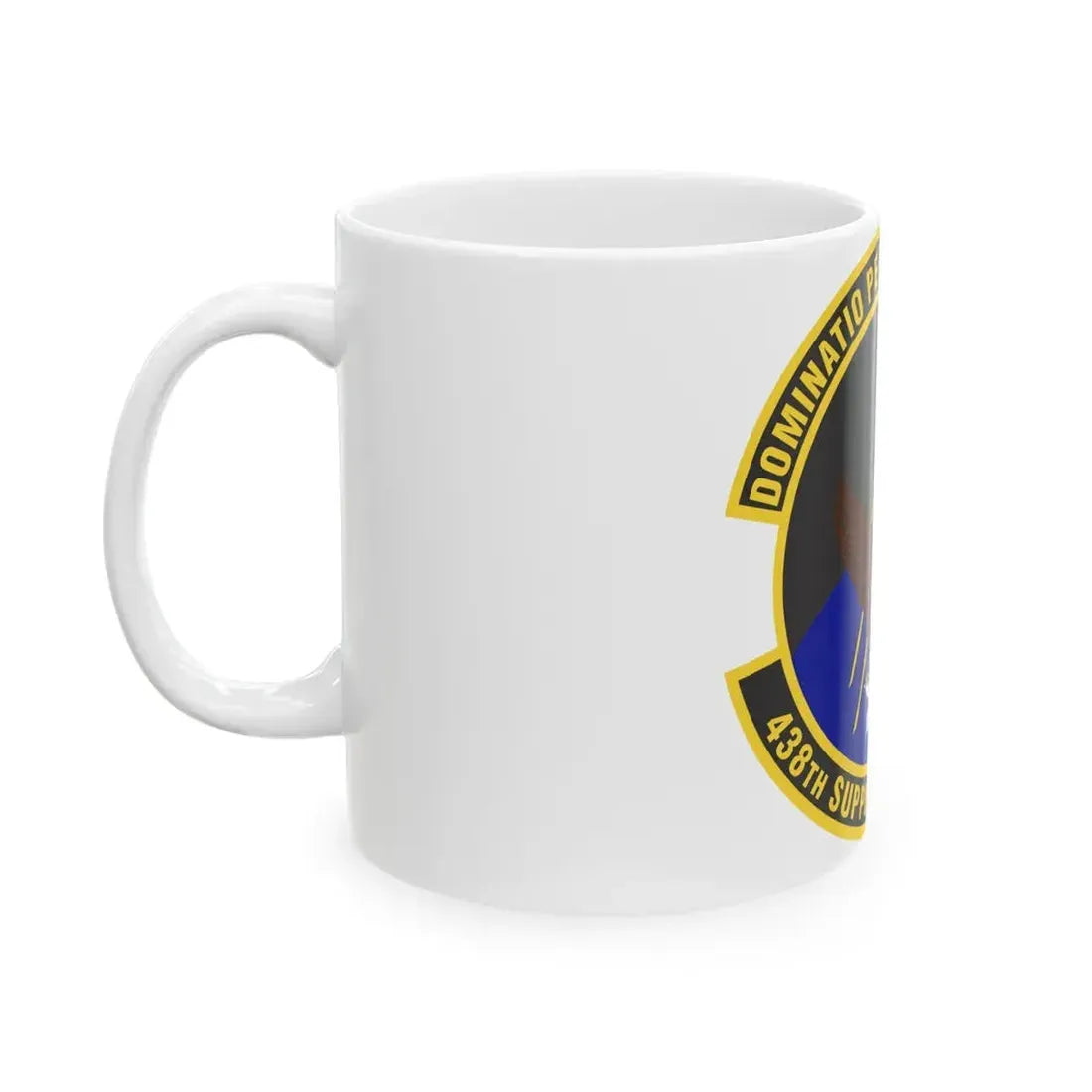 438th Supply Chain Operations Squadron (U.S. Air Force) White Coffee Mug - Go Mug Yourself