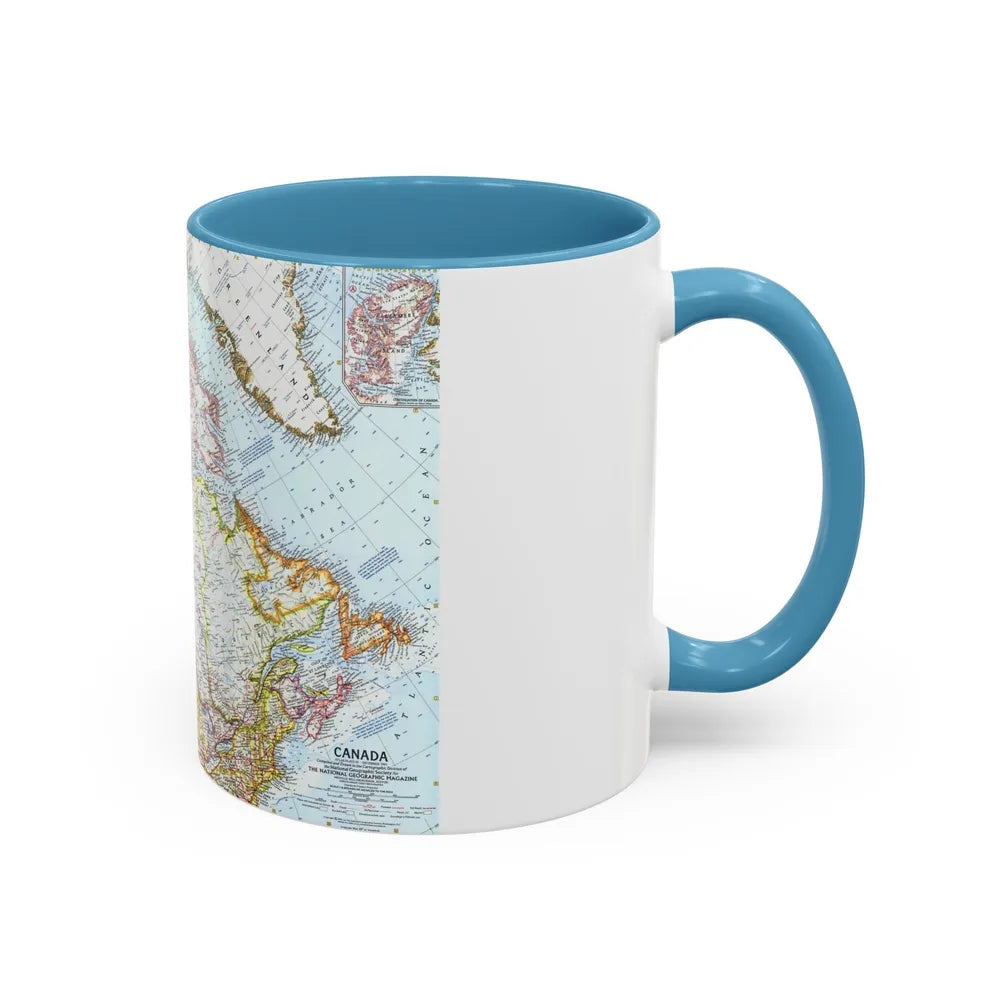 Canada (1961) (Map) Accent Coffee Mug-Go Mug Yourself