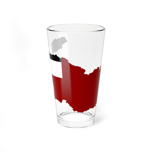 Flag map of Georgia 1990-2004 (Georgia) Pint Glass 16oz