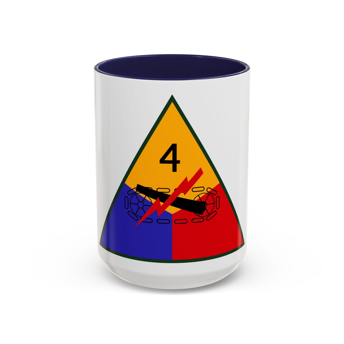 4th Armored Division (U.S. Army) Accent Coffee Mug