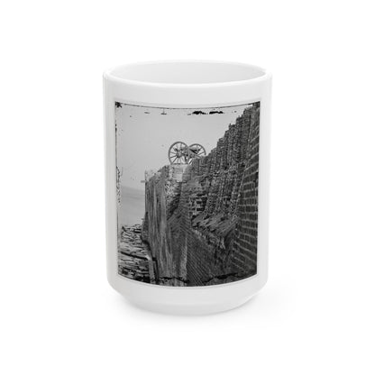 Charleston, S.C. Breach Patched With Gabions On The North Wall Of Fort Sumter (U.S. Civil War) White Coffee Mug