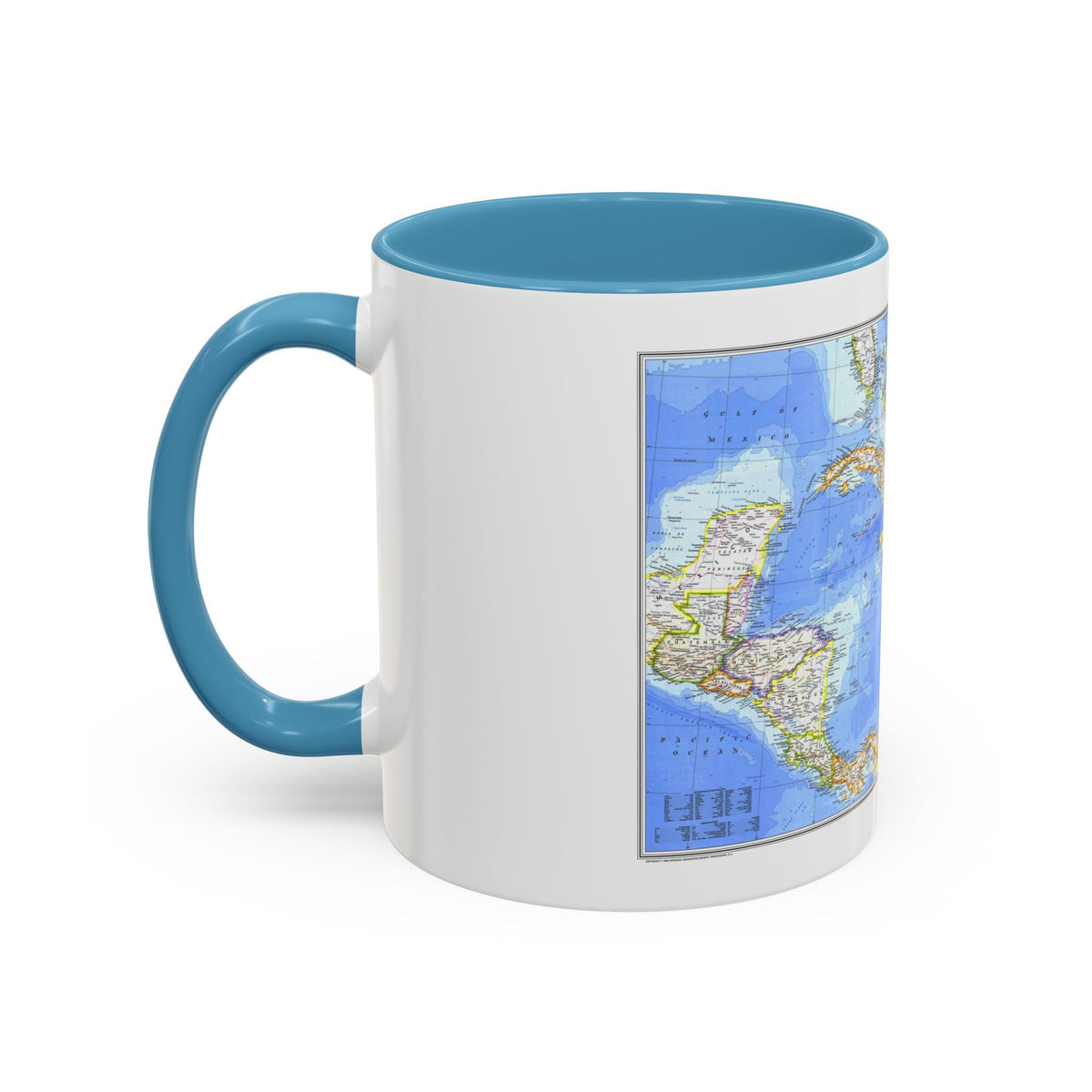 Central America & West Indies(1981) (Map) Accent Coffee Mug