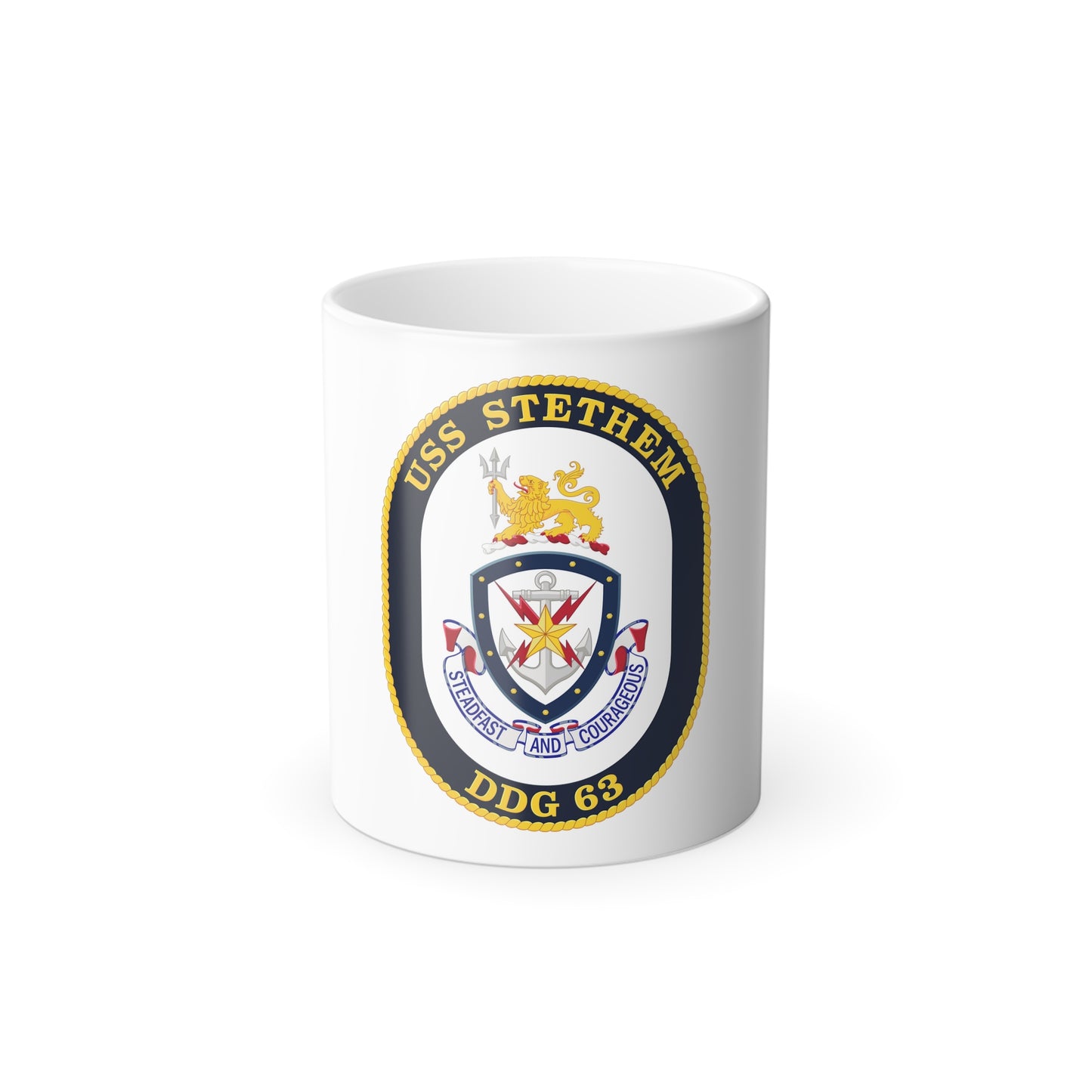 USS Stethem DDG 63 Crest (U.S. Navy) Color Changing Mug 11oz