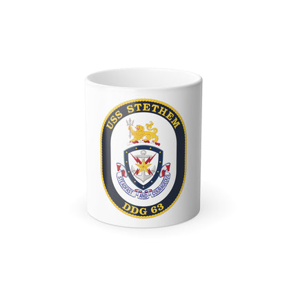 USS Stethem DDG 63 Crest (U.S. Navy) Color Changing Mug 11oz
