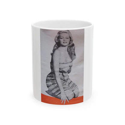 Julie Newmar #293 (Vintage Female Icon) White Coffee Mug-11oz-Go Mug Yourself