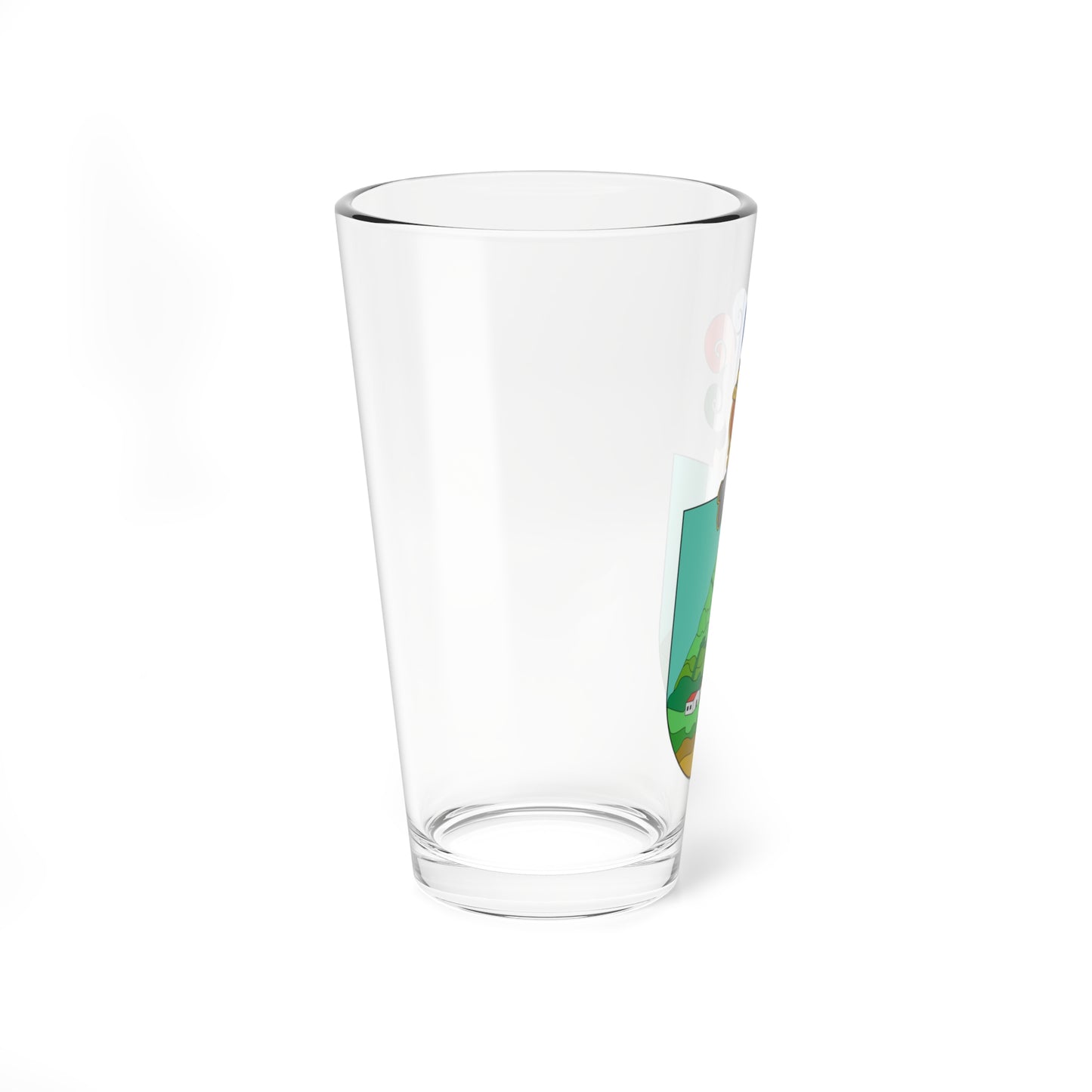 Escudo Añorbe con casco (Spain) (Coat of Arms) Pint Glass 16oz