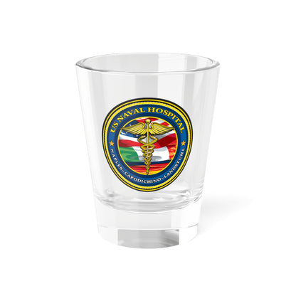 Verre à liqueur de l'hôpital naval américain de Naples Capodichino Landstul (US Navy) 1,5 oz