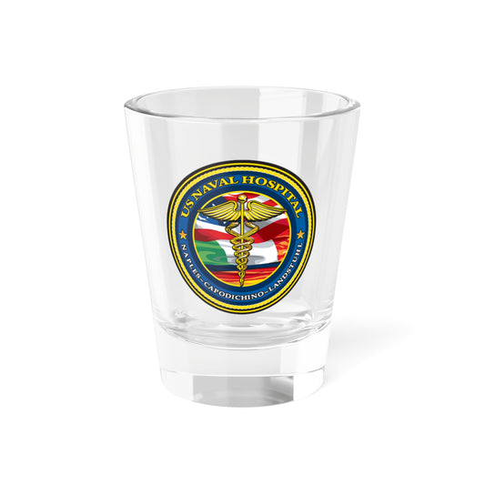 US Naval Hospital Naples Capodichino Landstul (U.S. Navy) Shot Glass 1.5oz