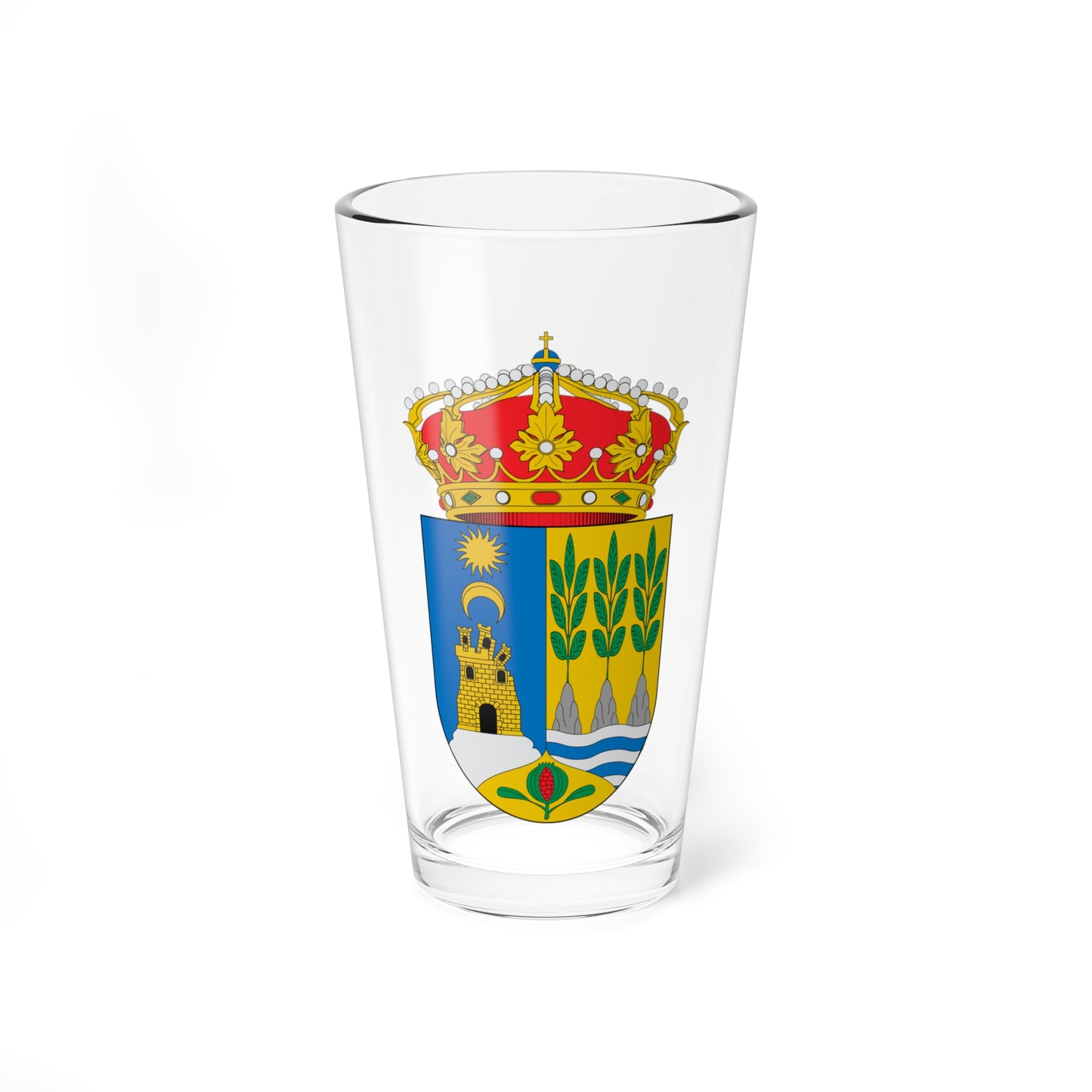 Escudo de Albanchez (Spain) (Coat of Arms) Pint Glass 16oz