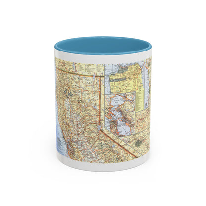 USA - California, Northern (1966) (Map) Accent Coffee Mug