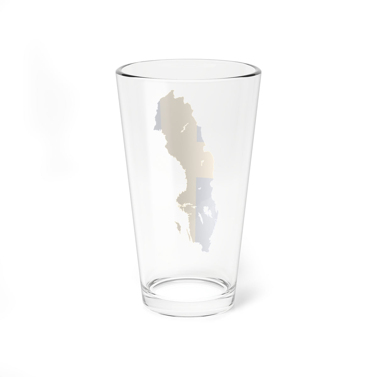 Sverige FlaggKarta (Sweden) Pint Glass 16oz