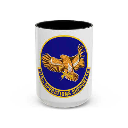 318th Operations Support Squadron (U.S. Air Force) Accent Coffee Mug