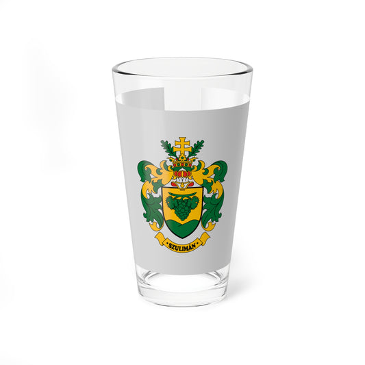 Flag of Szuliman (Hungary) Pint Glass 16oz