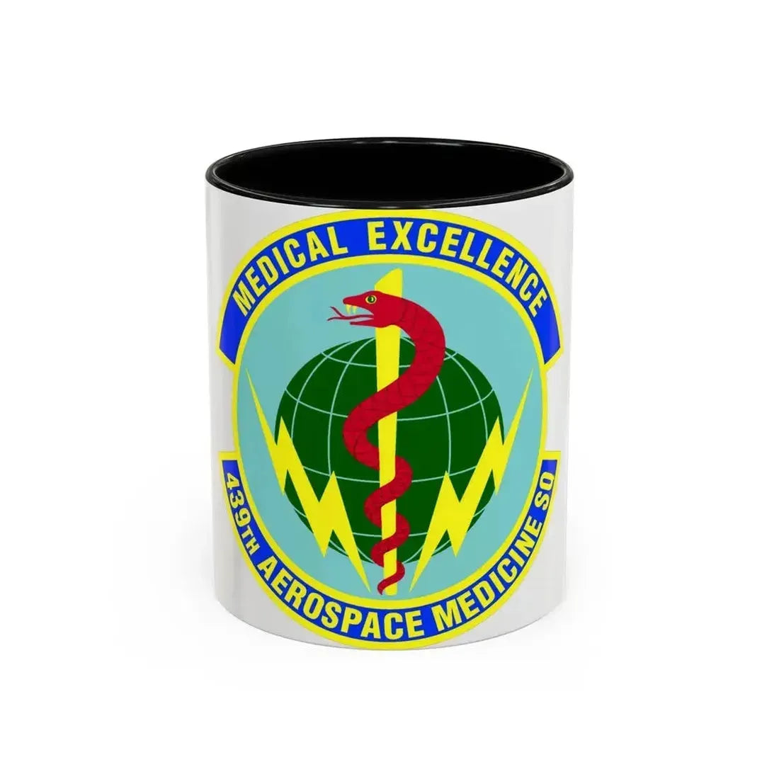 439th Aerospace Medicine Squadron (U.S. Air Force) Accent Coffee Mug 11oz Black - Go Mug Yourself