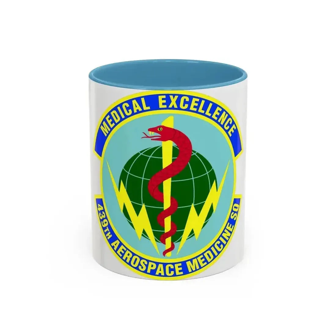 439th Aerospace Medicine Squadron (U.S. Air Force) Accent Coffee Mug 11oz Light Blue - Go Mug Yourself