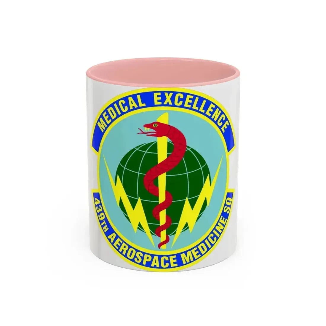 439th Aerospace Medicine Squadron (U.S. Air Force) Accent Coffee Mug 11oz Pink - Go Mug Yourself