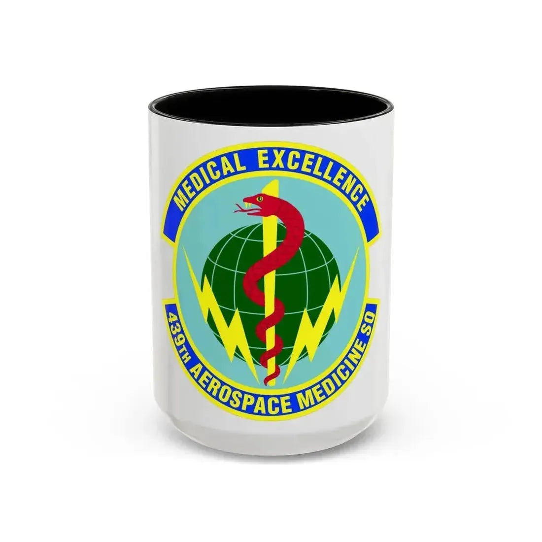 439th Aerospace Medicine Squadron (U.S. Air Force) Accent Coffee Mug 15oz Black - Go Mug Yourself
