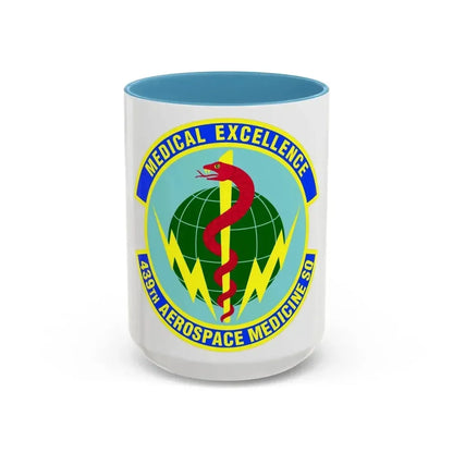 439th Aerospace Medicine Squadron (U.S. Air Force) Accent Coffee Mug 15oz Light Blue - Go Mug Yourself