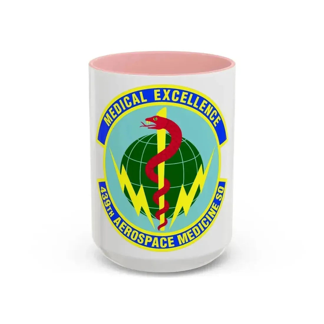 439th Aerospace Medicine Squadron (U.S. Air Force) Accent Coffee Mug 15oz Pink - Go Mug Yourself