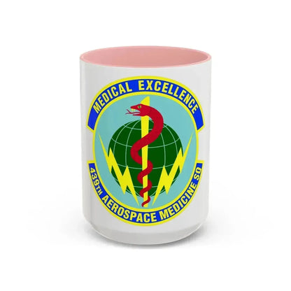 439th Aerospace Medicine Squadron (U.S. Air Force) Accent Coffee Mug 15oz Pink - Go Mug Yourself