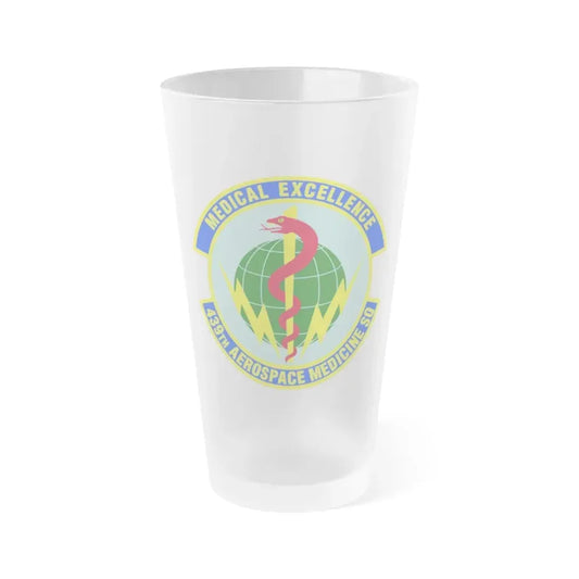 439th Aerospace Medicine Squadron (U.S. Air Force) Frosted Pint Glass 16oz 16oz Frosted - Go Mug Yourself