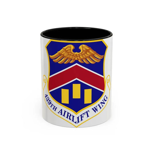 439th Airlift Wing (U.S. Air Force) Accent Coffee Mug 11oz Black - Go Mug Yourself