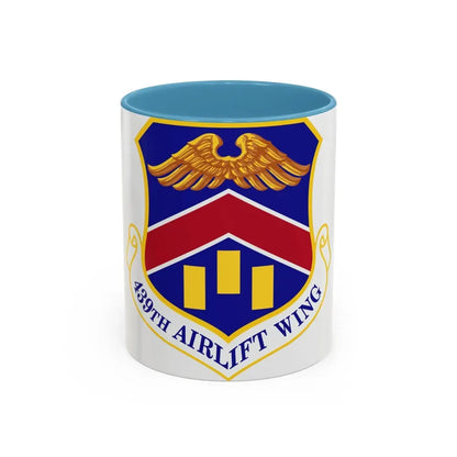 439th Airlift Wing (U.S. Air Force) Accent Coffee Mug 11oz Light Blue - Go Mug Yourself