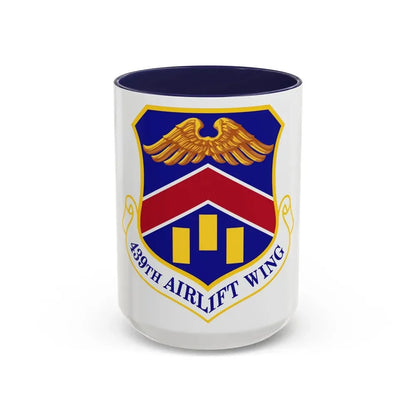 439th Airlift Wing (U.S. Air Force) Accent Coffee Mug 15oz Navy - Go Mug Yourself