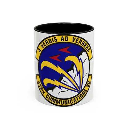 439th Communications Squadron (U.S. Air Force) Accent Coffee Mug 11oz Black - Go Mug Yourself