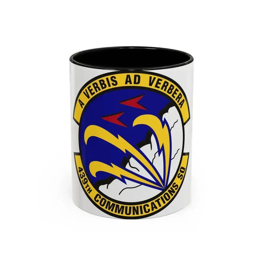 439th Communications Squadron (U.S. Air Force) Accent Coffee Mug 11oz Black - Go Mug Yourself