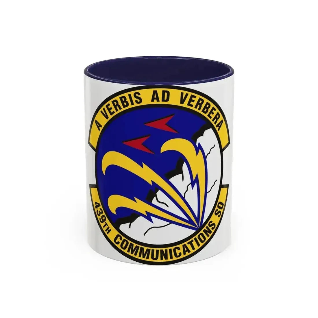 439th Communications Squadron (U.S. Air Force) Accent Coffee Mug 11oz Navy - Go Mug Yourself