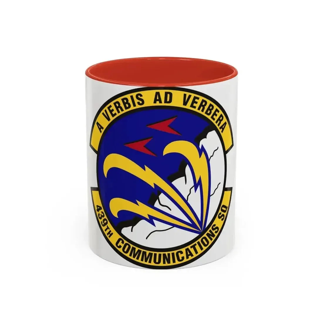 439th Communications Squadron (U.S. Air Force) Accent Coffee Mug 11oz Red - Go Mug Yourself