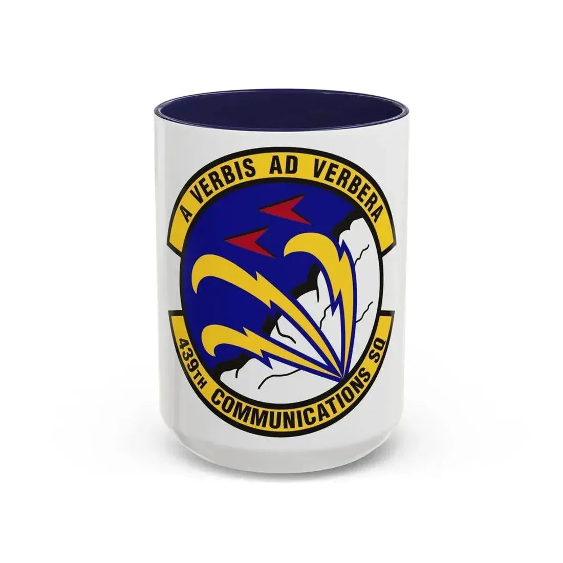 439th Communications Squadron (U.S. Air Force) Accent Coffee Mug 15oz Navy - Go Mug Yourself